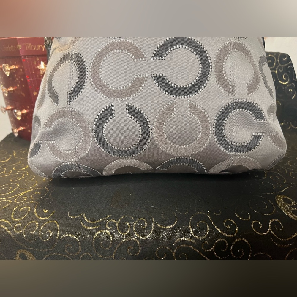 Coach 2013 Daisy Gray Op Art C Shoulder Crossbody Bag #J1373 29128E - Picture 12 of 16